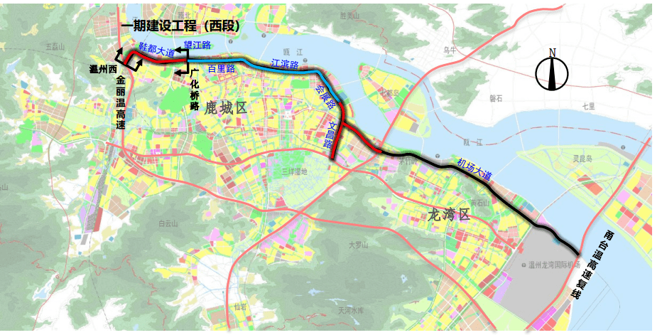 温州沿江快速路西段要开挖隧道,四标段招投标公示!