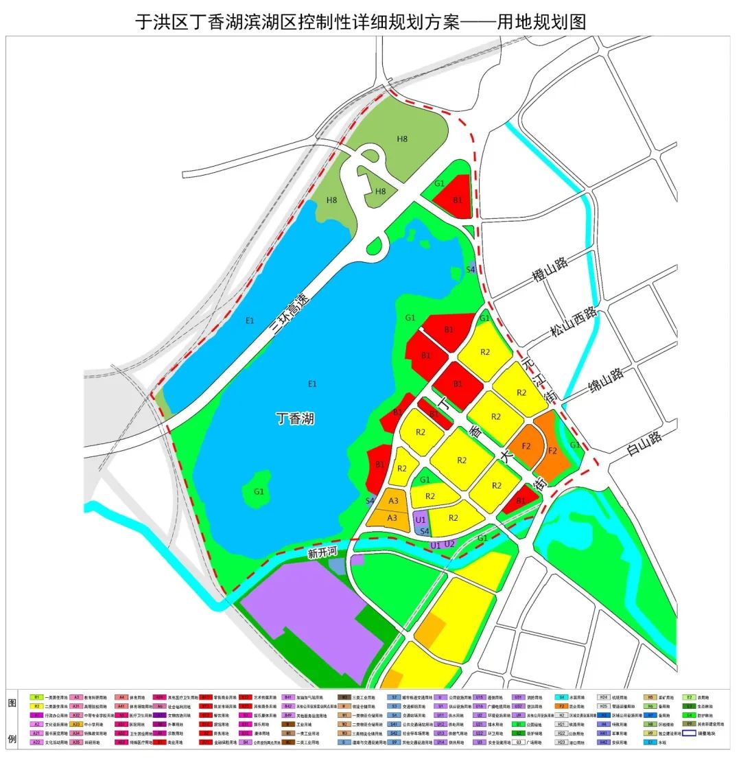 沈阳丁香湖板块规划图图片