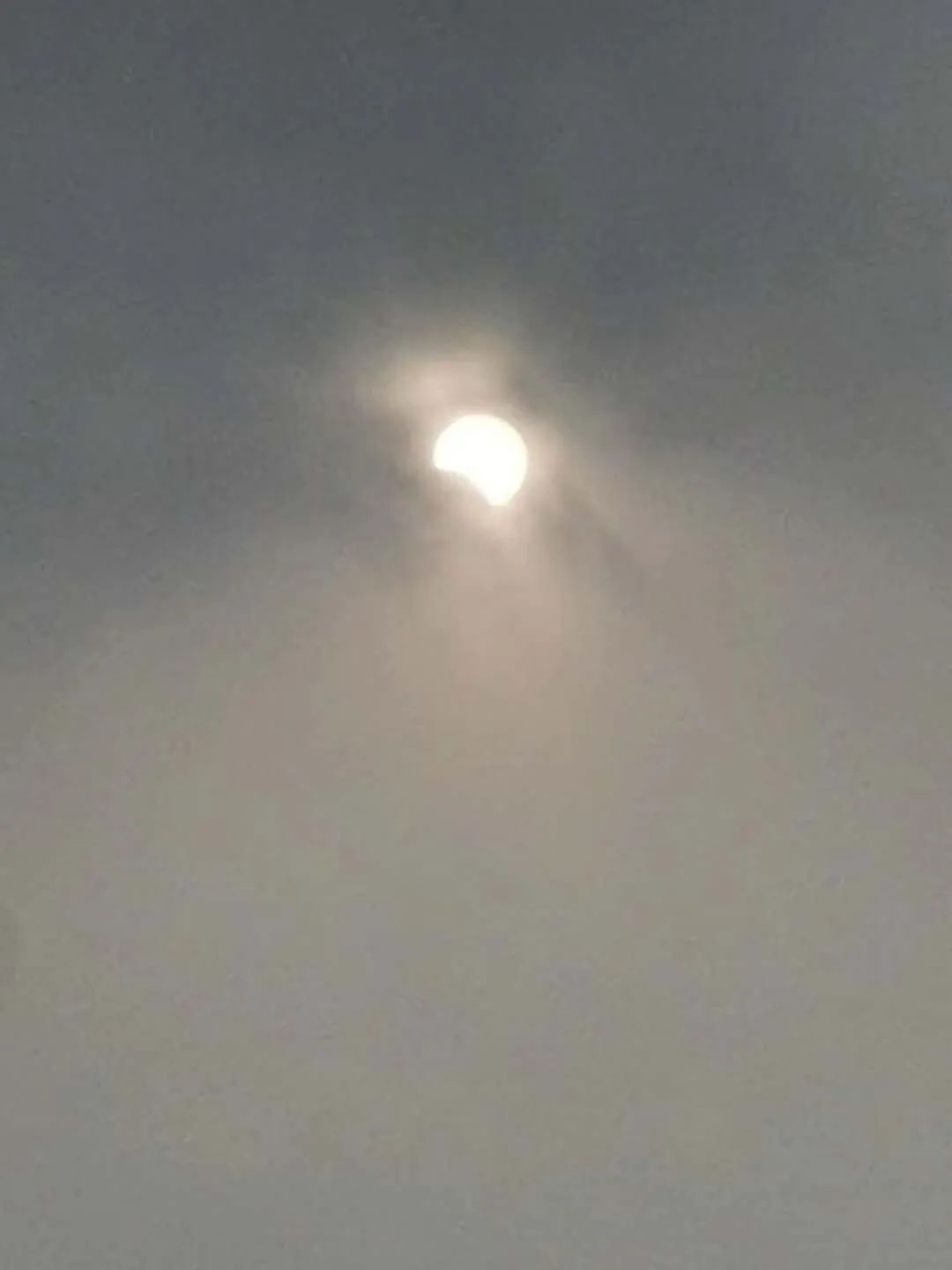 太阳的脸偷偷的在改变~~~牡丹江朋友圈日环食大赏