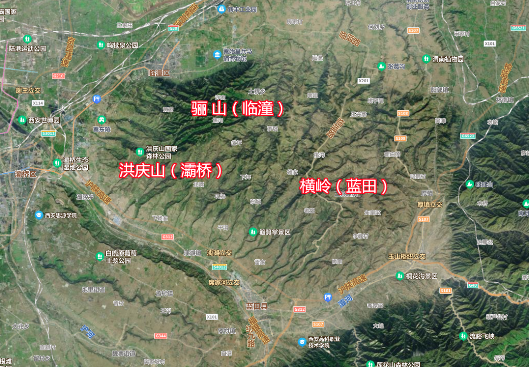 骊山地理位置图片