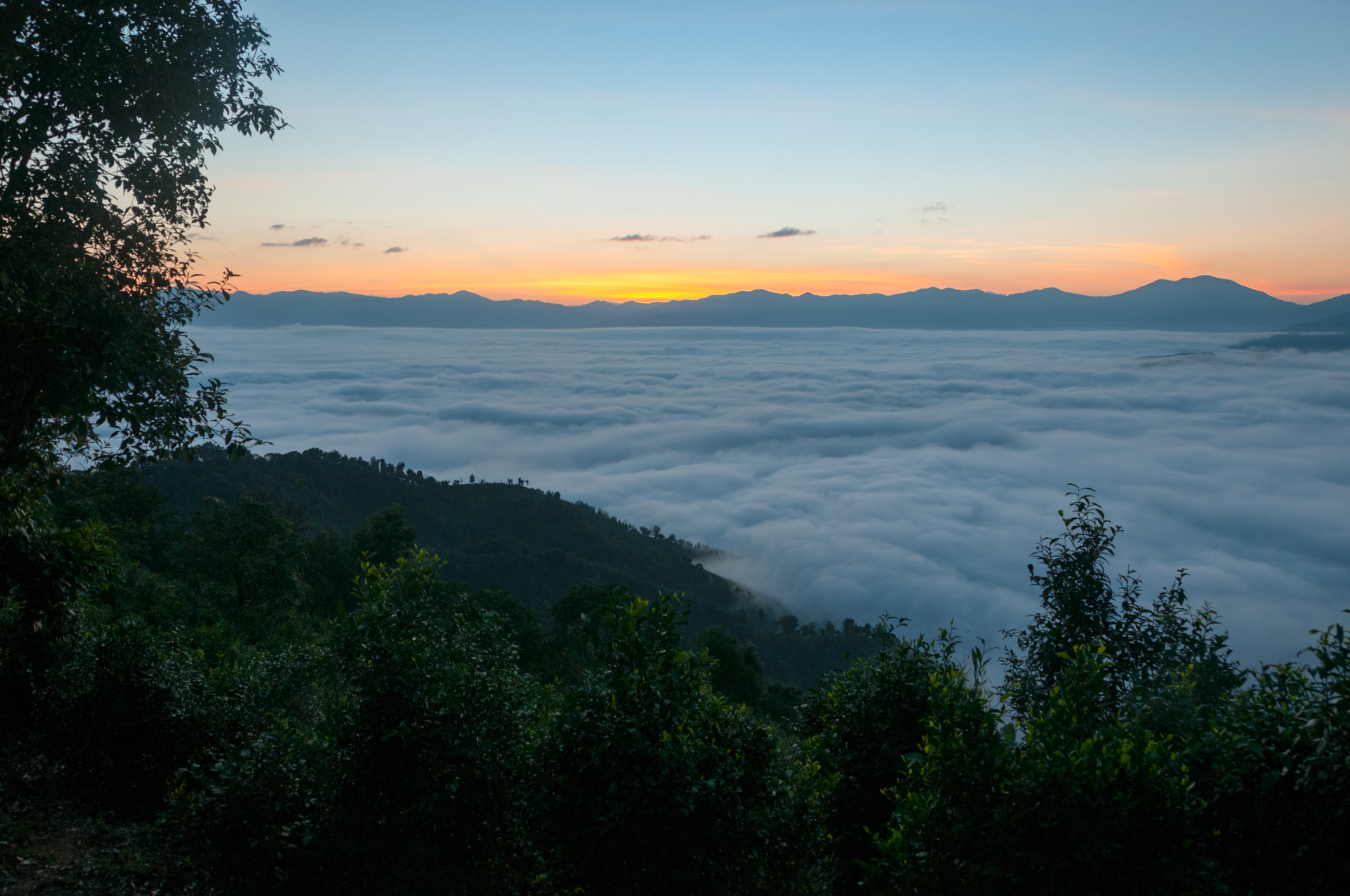 景迈山 明亮的日出