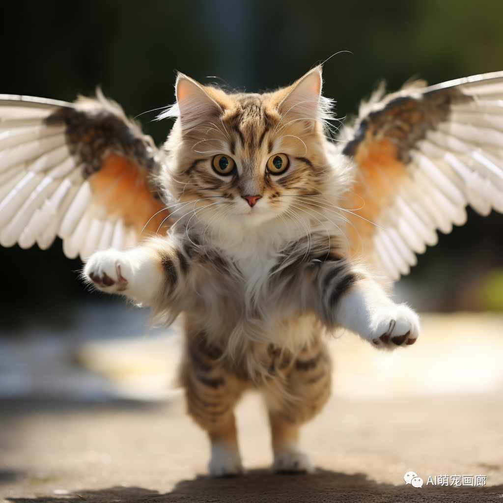 假如猫咪拥有翅膀!