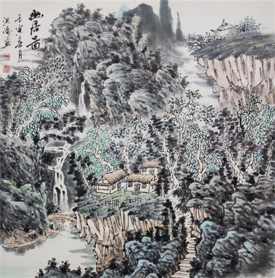 嵩山画家赵洪涛山水画近作赏析
