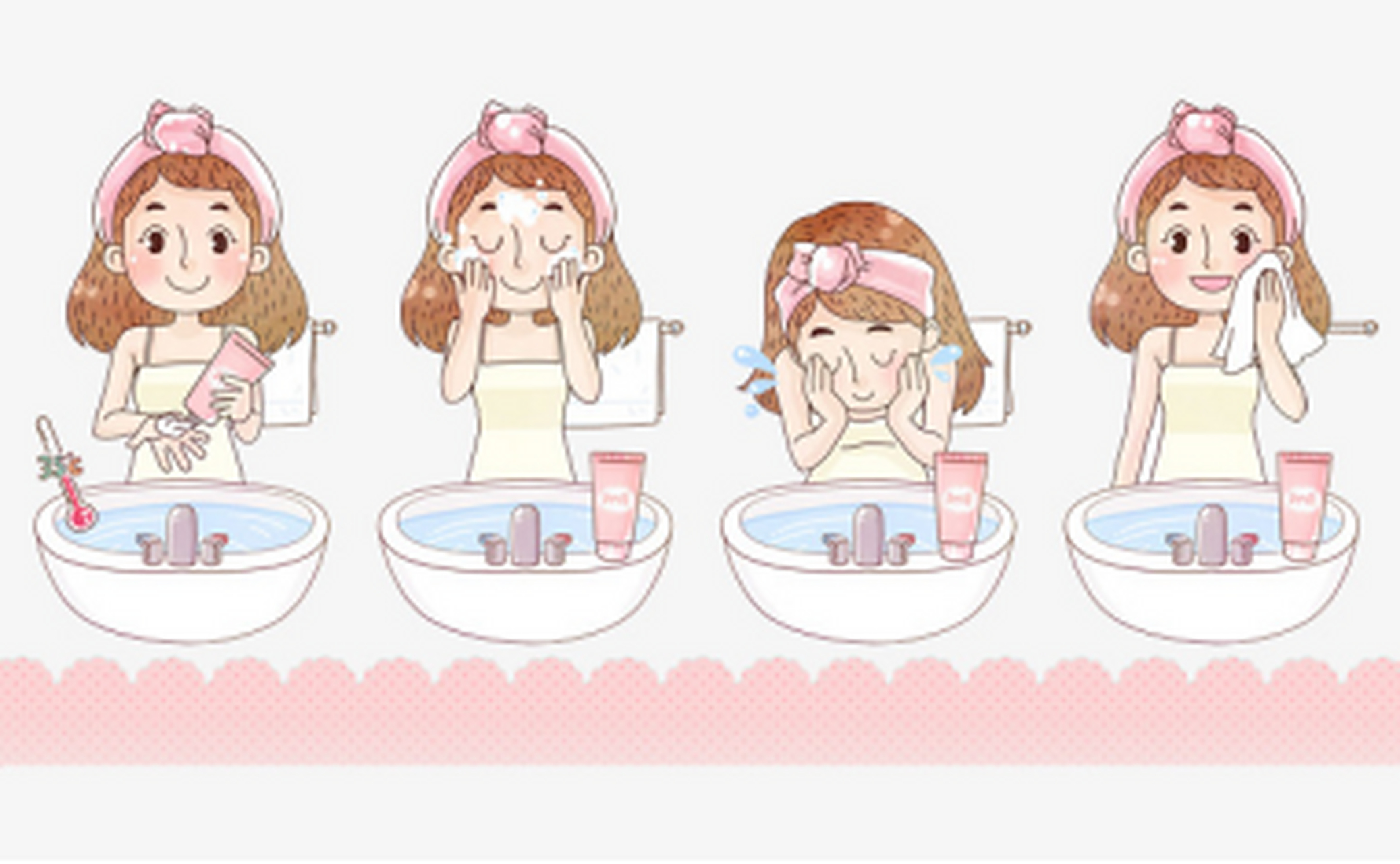 研究表明,人的面部温度是32℃左右,因此建议洗脸水温也保持在32