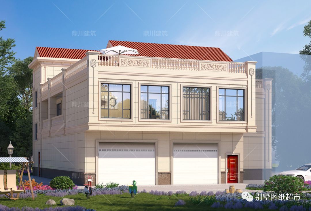 6套新款别墅设计,带商铺,挑空客厅,有车库,款款经典实用