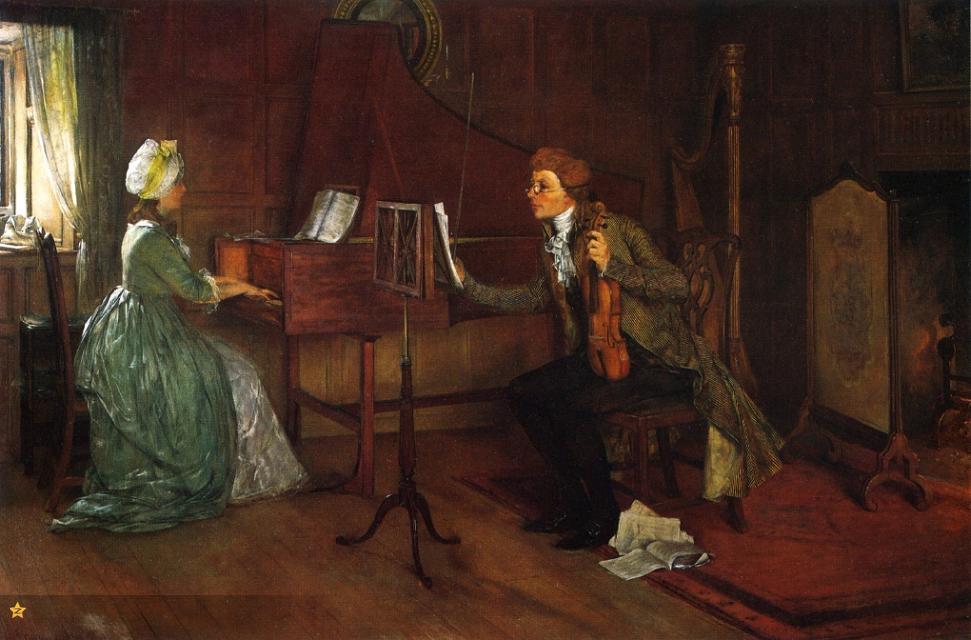 描绘艺术家,音乐家系列古典油画︱艺术名画