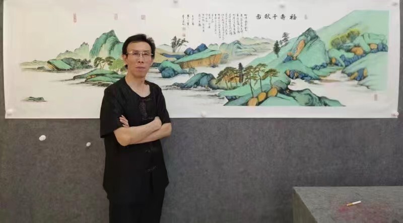 中国画马名家郑群才