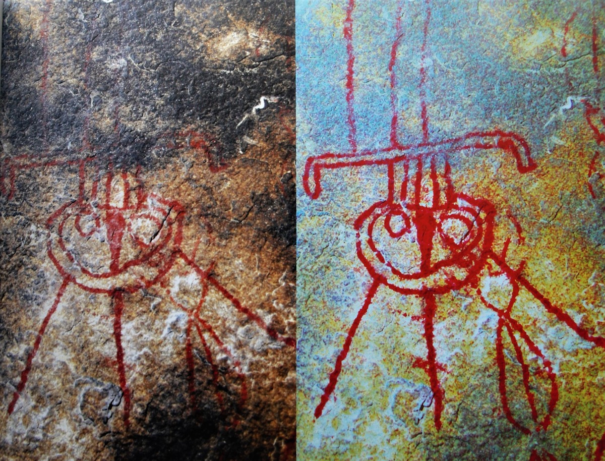 1万年前的洞穴壁画,出现了外星人和ufo?难道地球是被设计好的?