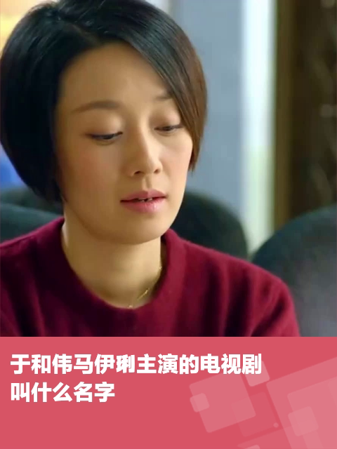 于和伟马伊琍主演的电视剧叫什么名字