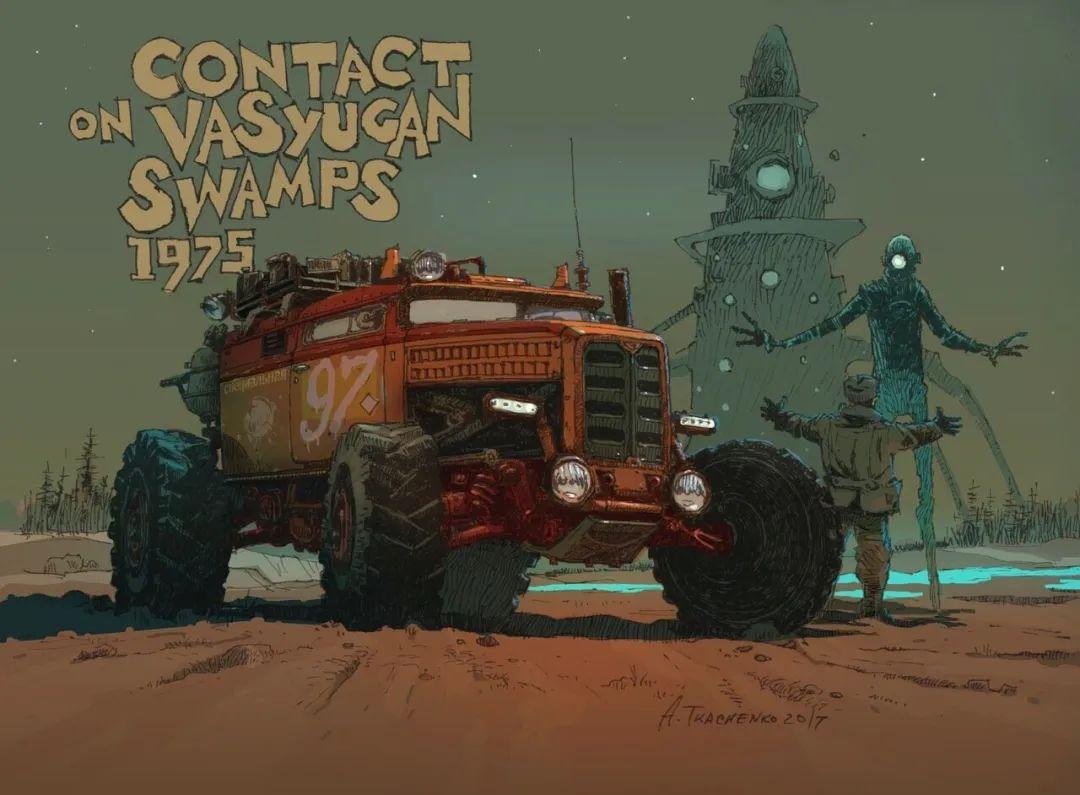 艺术家画笔下的柴油朋克版苏联