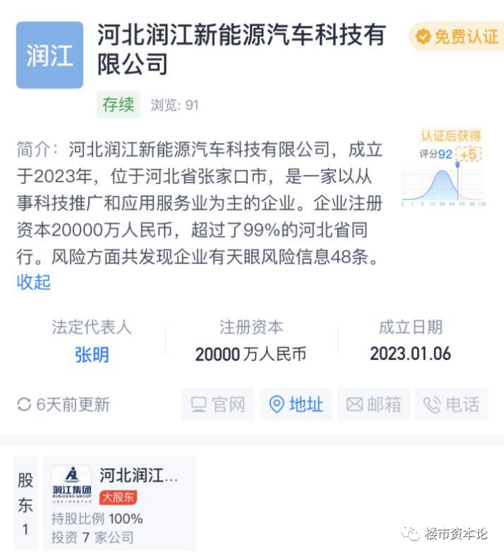 效仿恒大?石家庄房企润江集团要搞新能源汽车,焦贺钱从哪来