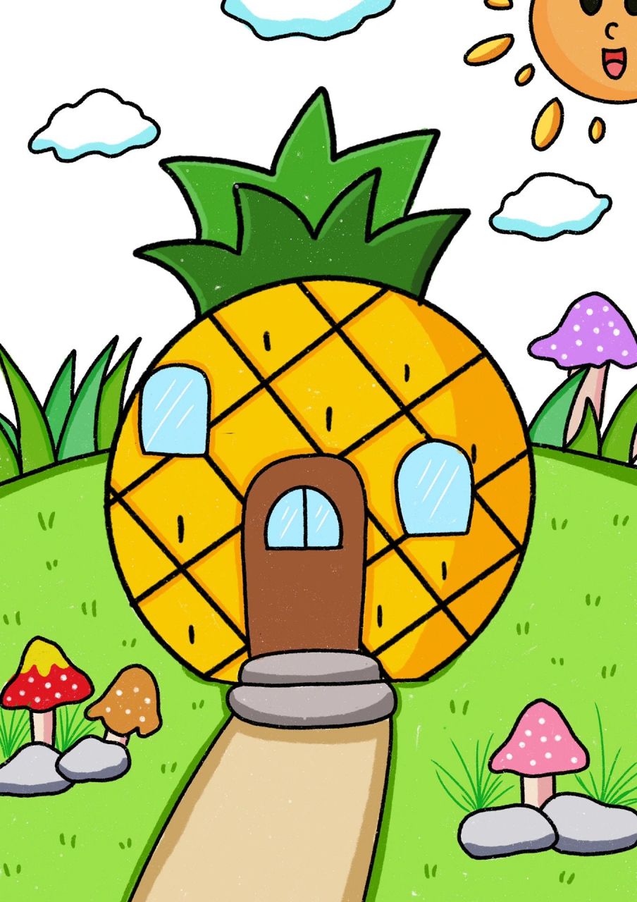 儿童画合集/高清无水印 尺寸: a4 上色工具:马克笔 适合5-8岁小朋友