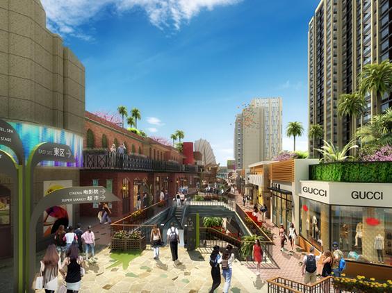 上海市青浦区特殊的购物中心:东渡蛙城强调自然,画风体现差异化