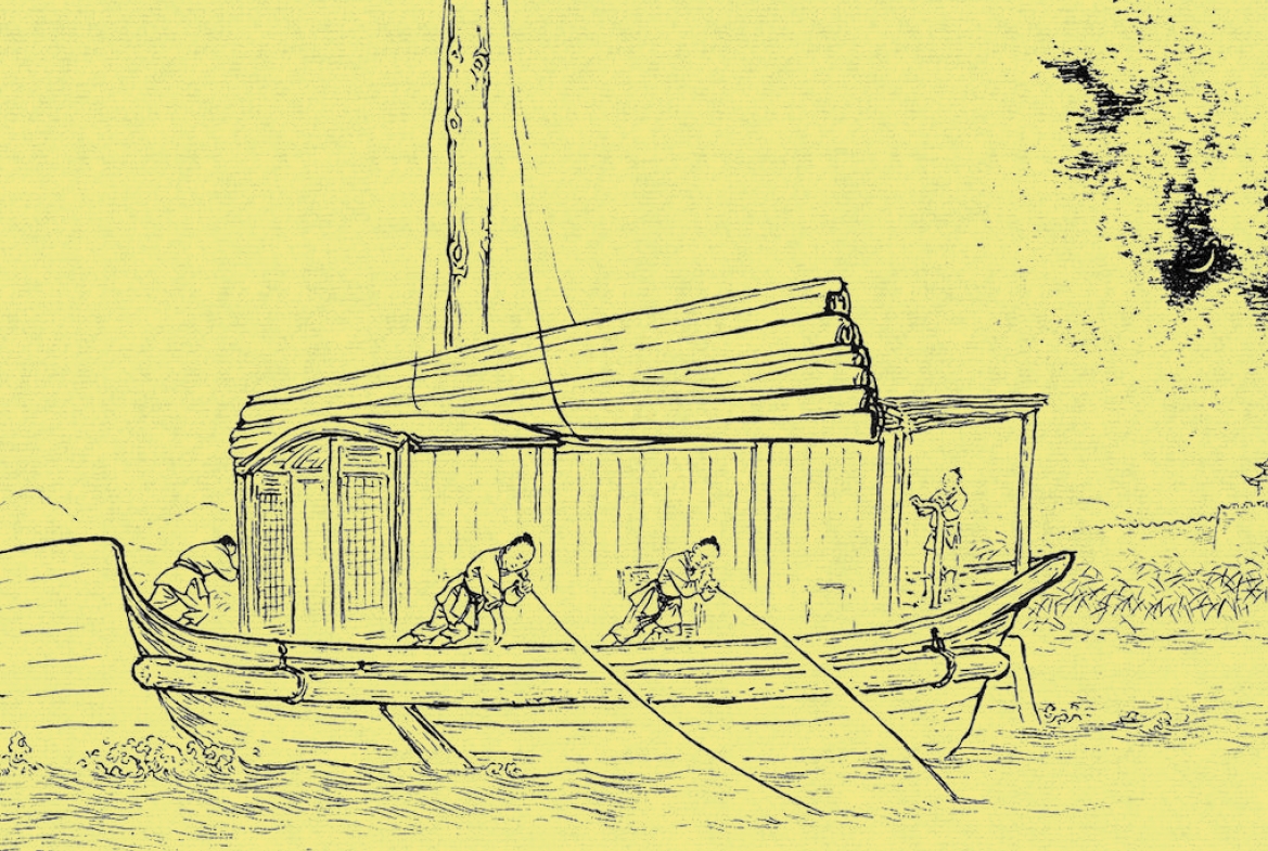 连夜开船船靠岸后,阿翠大喜过望,轻启朱唇问顾仁:"杭州城有没有房子