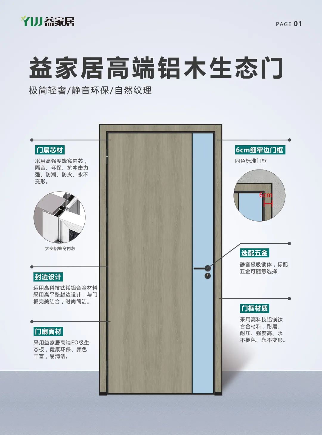 益家居铝木生态门时尚家装新选择
