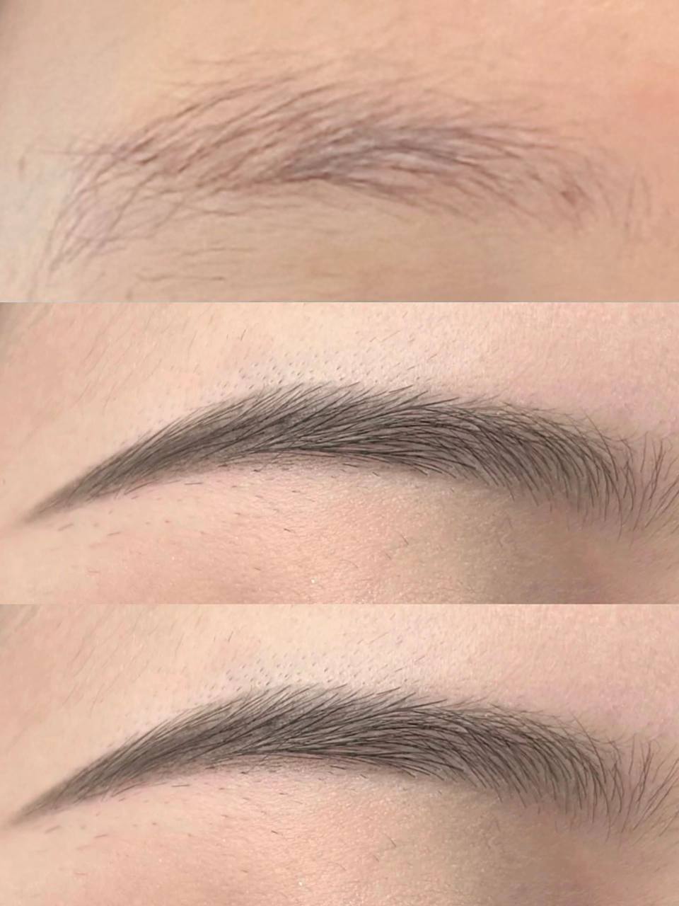 远山眉美的太离谱了～是方圆脸的福吧 坐标石家庄 相比平眉,这款弧度