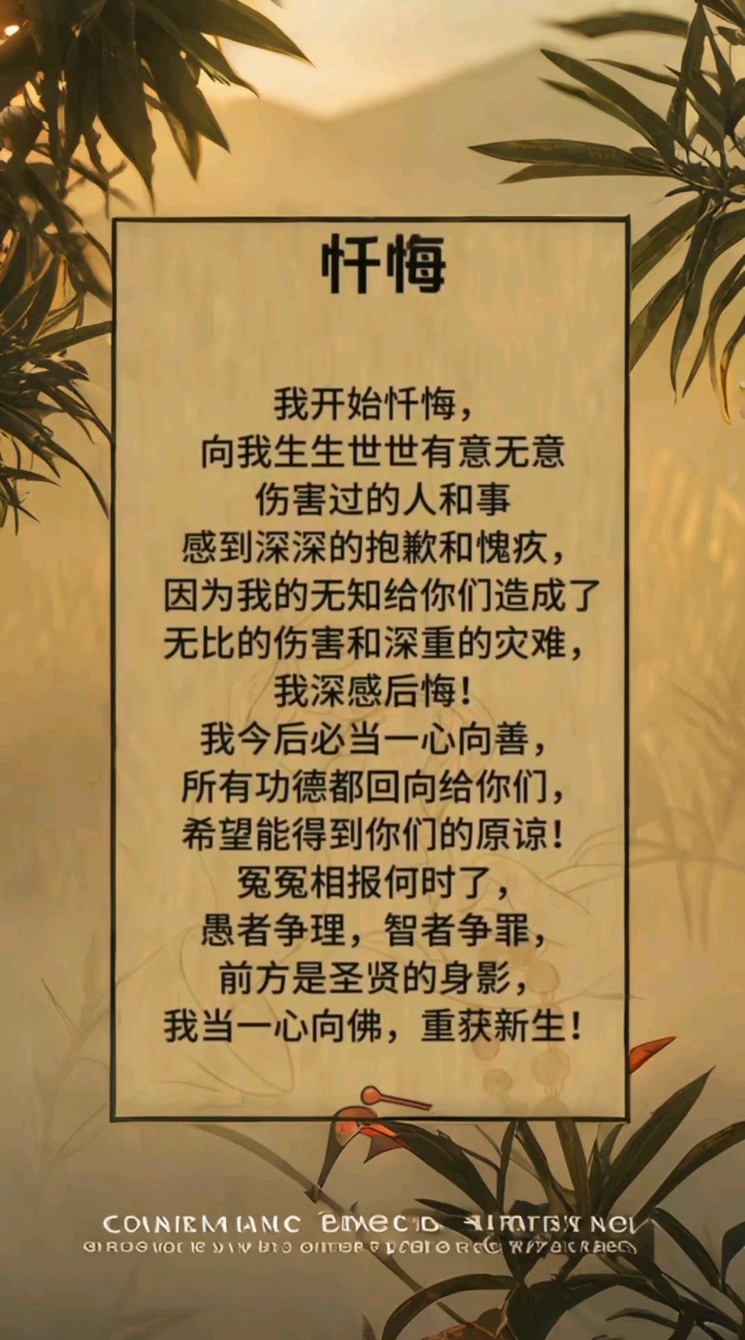 超度忏悔经文的简单介绍