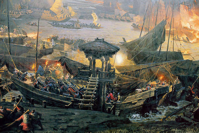 公元208年前的今天周瑜火烧赤壁,赤壁在哪?还记得那段历史吗