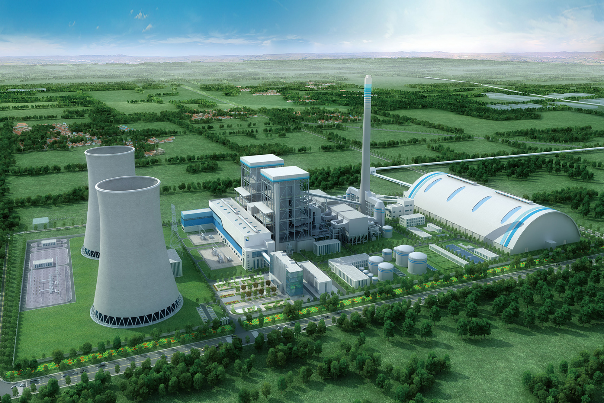 热电联产2×66万千瓦超超临界发电机组工程2号机组建筑安装工程开工