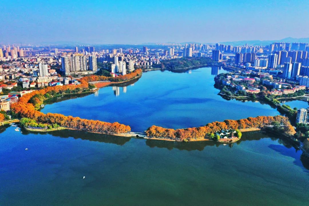 融信碧桂园金地·九棠择优厚生态资源而筑,甘棠湖公园,南湖公园双园环