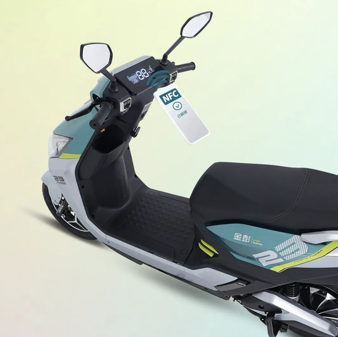 金彭推出一款虎鲨电摩,搭载磁钢电机,节能省电,最大续航300里