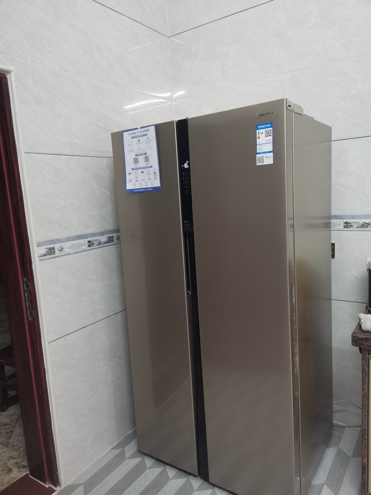 美的bcd-535wkpzm保鲜效果容量不错,邻居家六口食材零食随便放