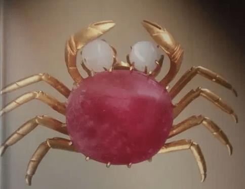 农妇偶遇大蛇,捡到"战利品",专家将它命名为"碧玺石金螃蟹"