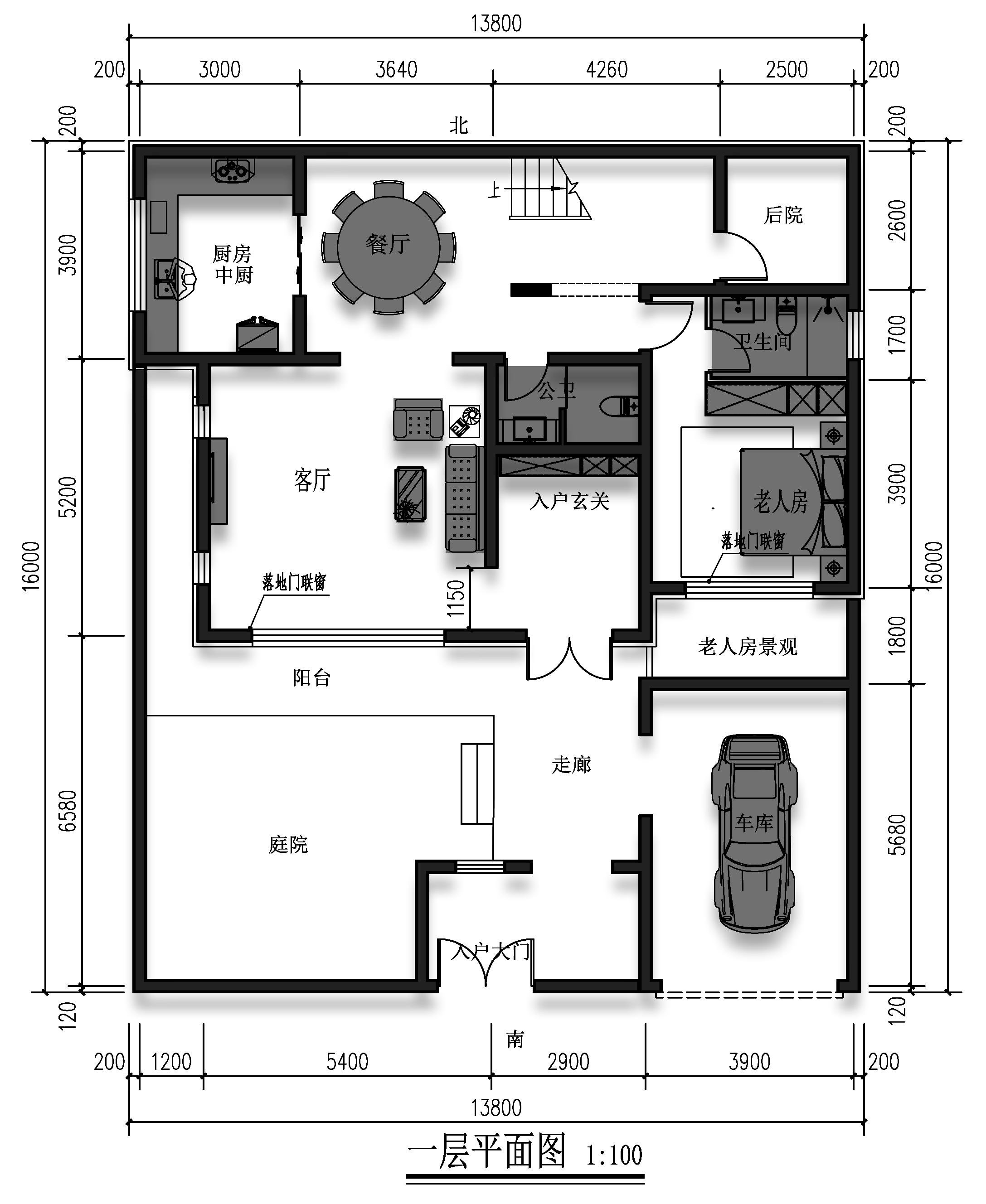 宽13米三种农村建房格局,其中一款居然这样设计?