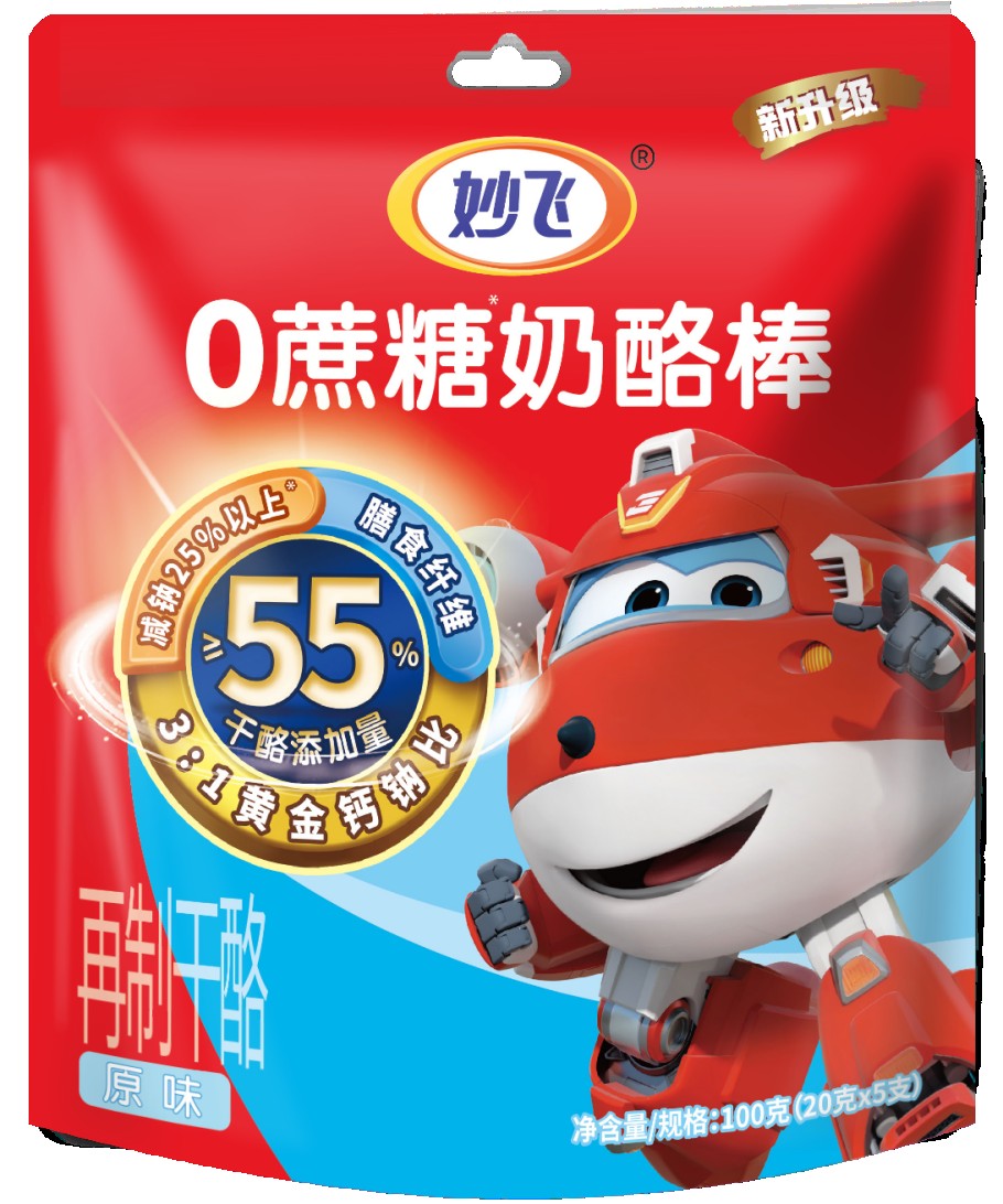 推荐妙飞0蔗糖奶酪棒