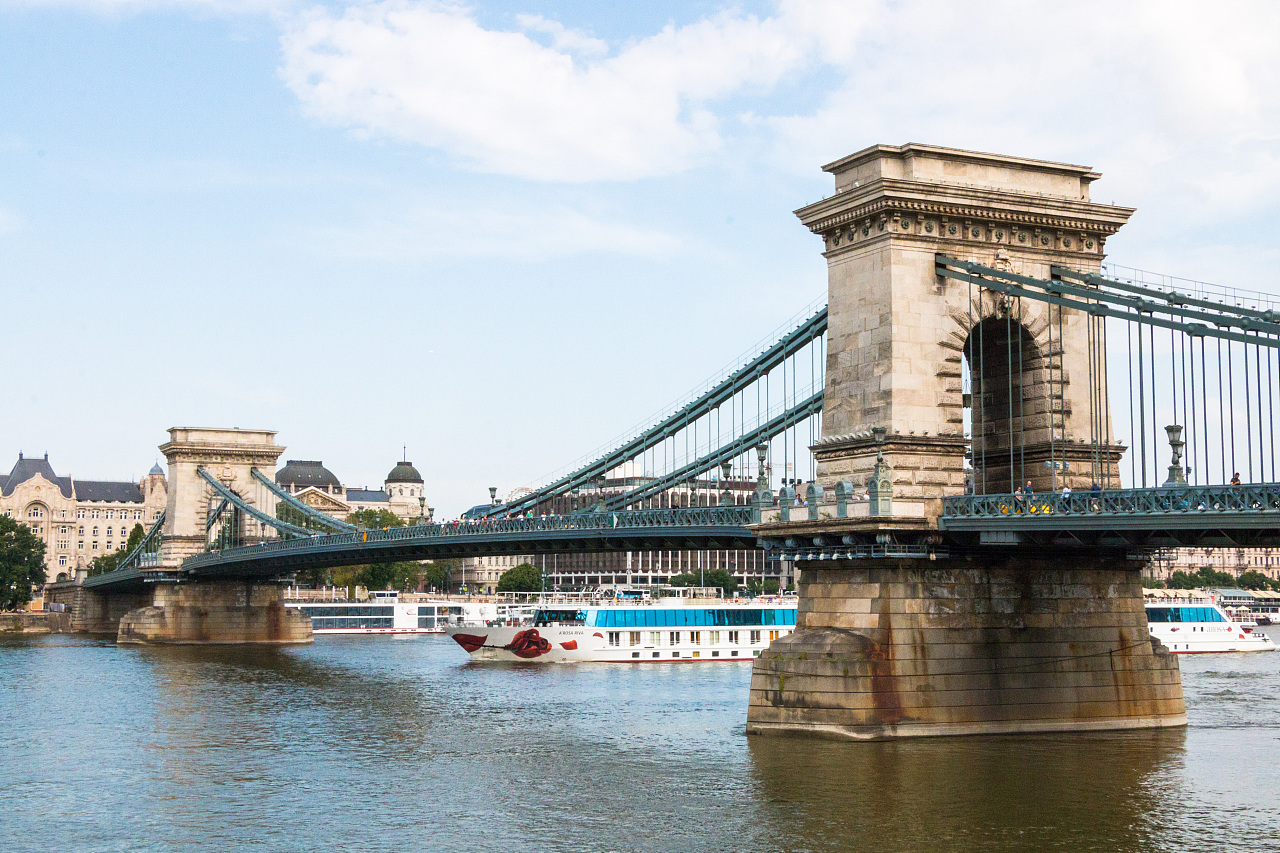 匈牙利布达佩斯在多瑙河沿岸建立的两座城市