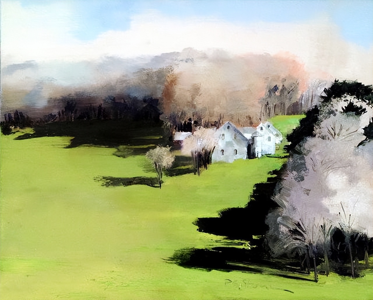 英国画家paul stone:极简恬静唯美的水彩风景欣赏