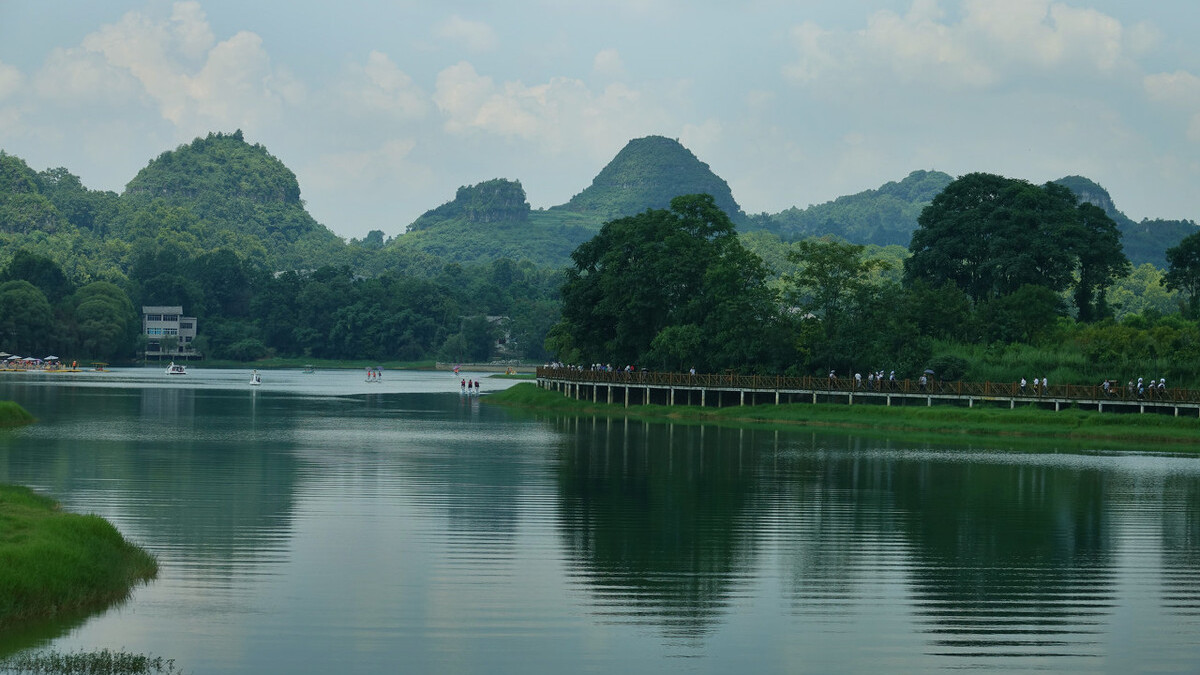 三岔河风景区图片