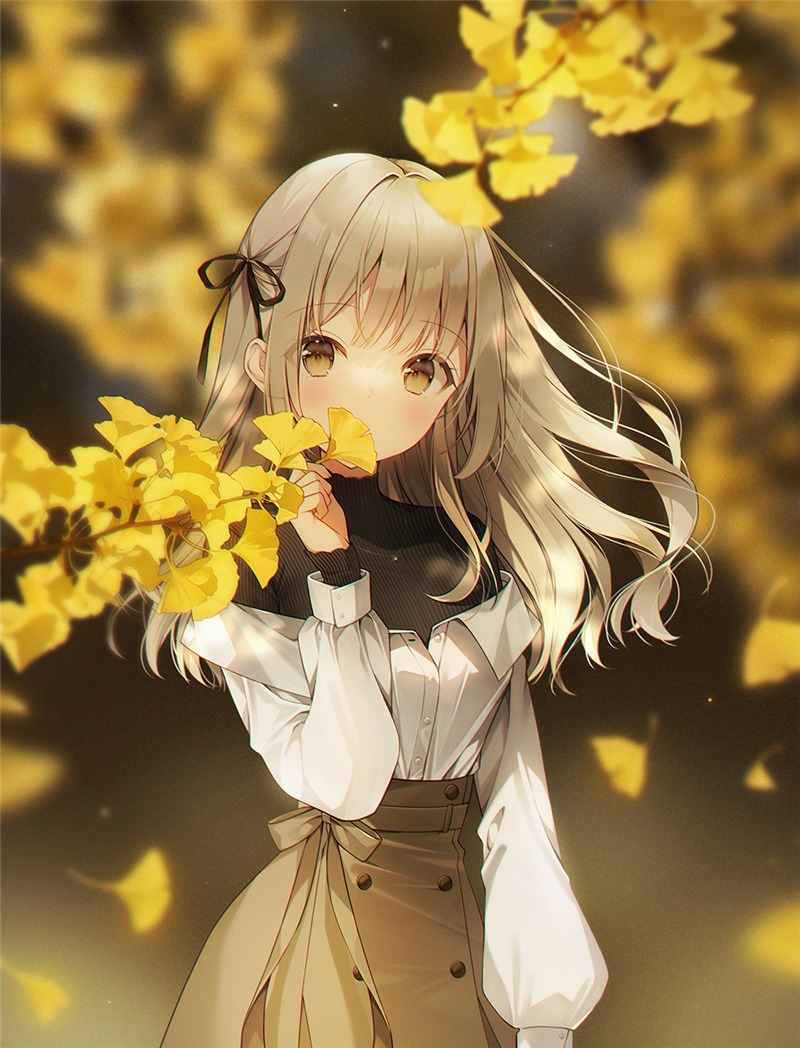 秋日景色 银杏特辑p站二次元女生头像