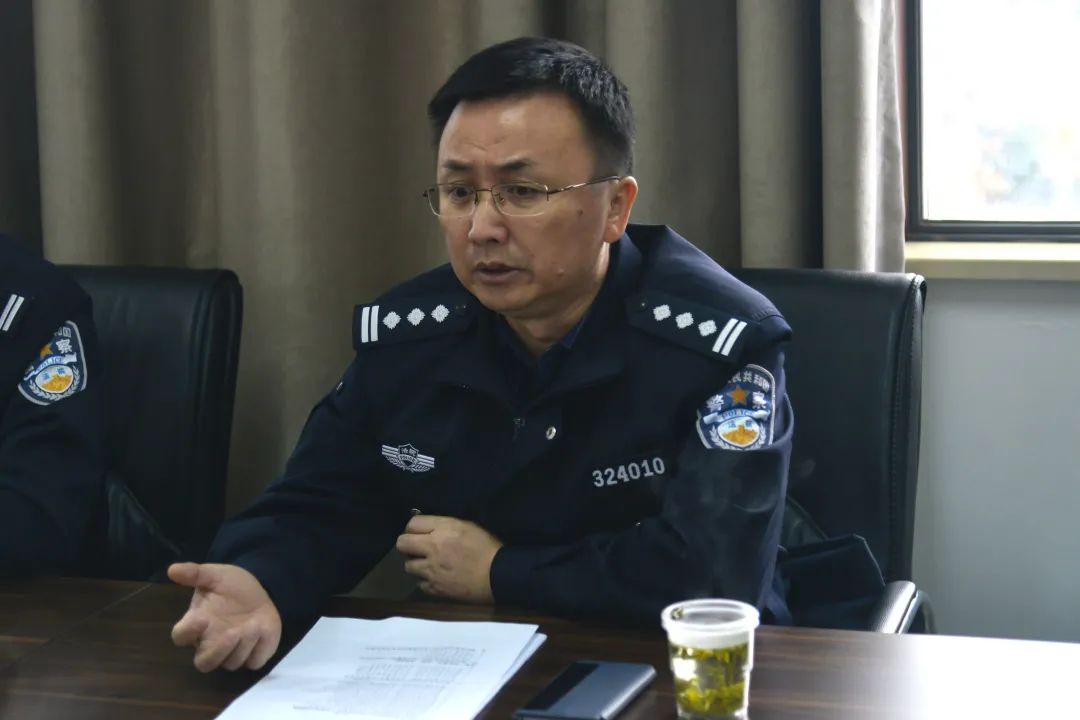 市中院法警支队长赵弋军一行至金坛法院调研警务安保工作