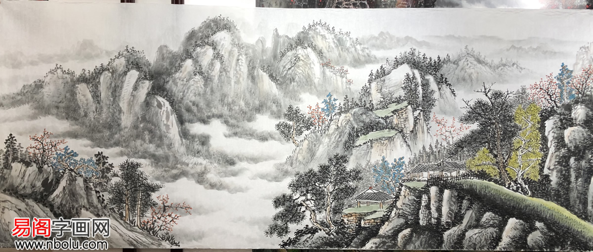时发仁的山水画:江山如画,大美无言