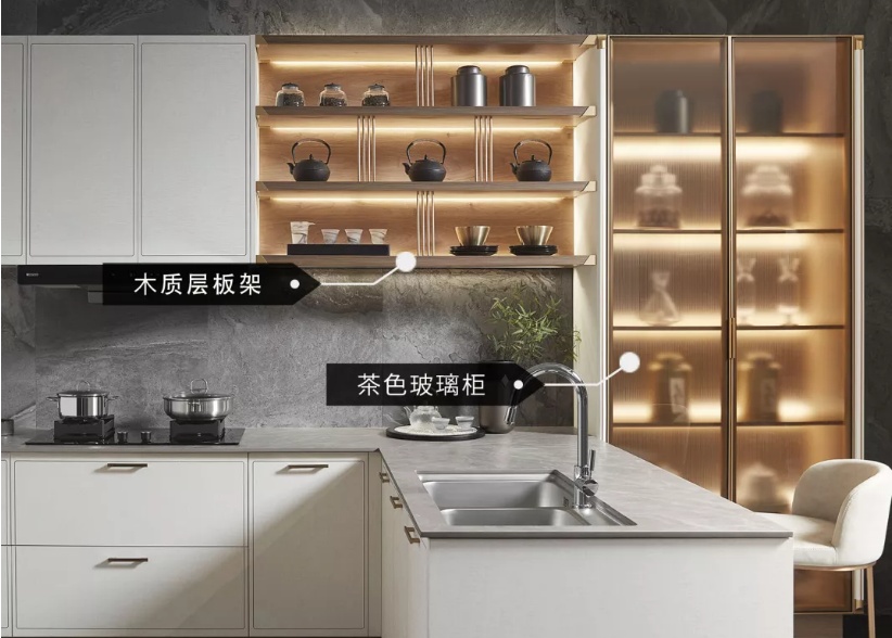 这3套干净大方的欧派原木风橱柜,分分钟刷爆朋友圈丨欧派家居