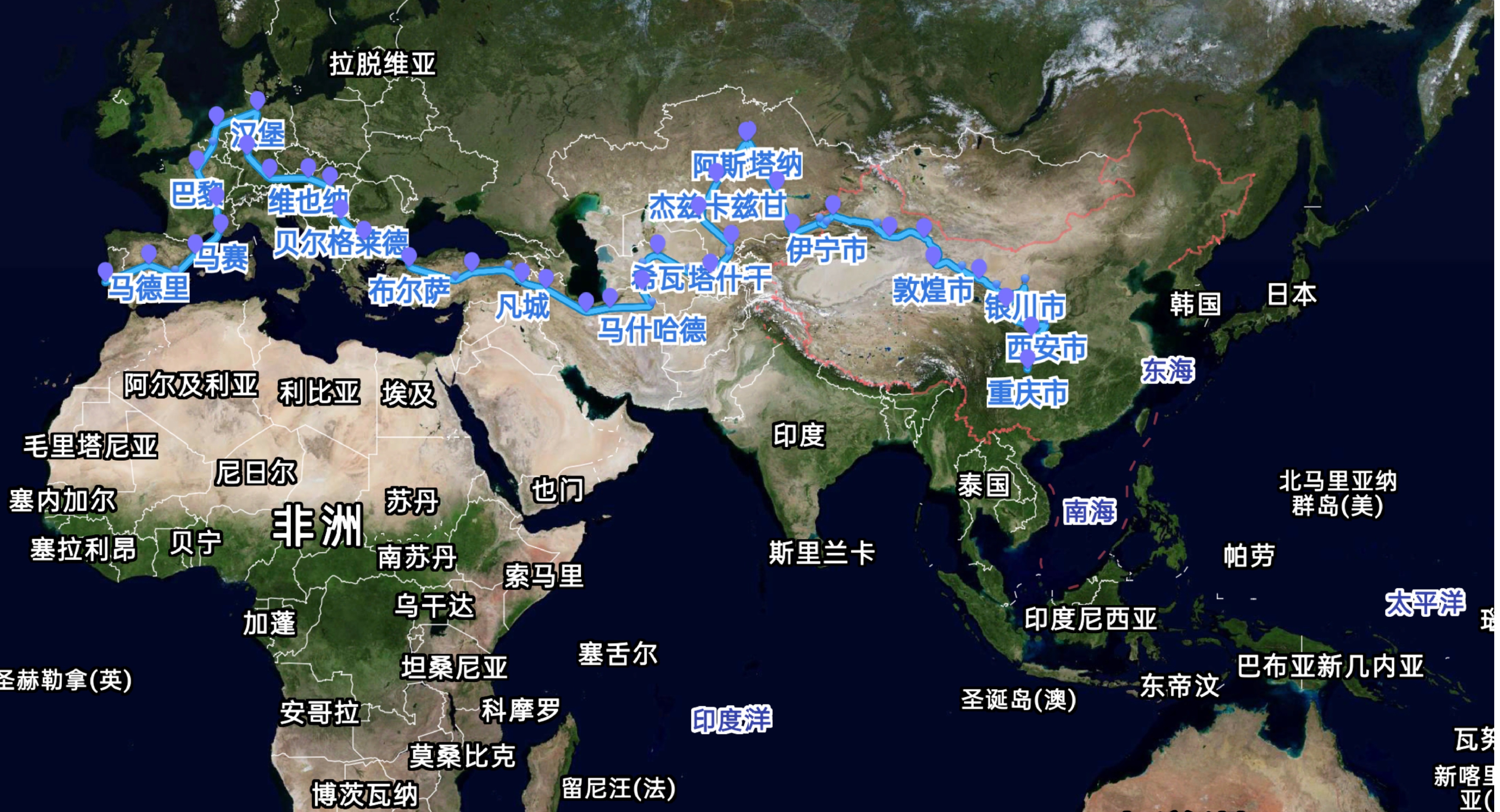 北斗厲害了!高德上線一帶一路國際地圖,200個國家導航都能用