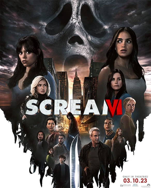 "Scream 6" stills exposed, ghost face killer running wildly on the street