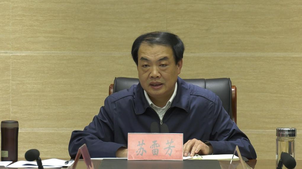 县长苏雷芳主持召开政府党组会议