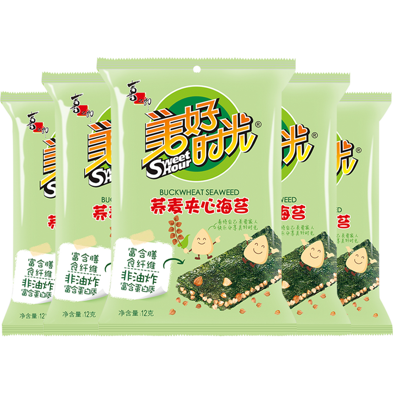 美好时光夹心海苔5袋19~这款海苔真的是太美味了!