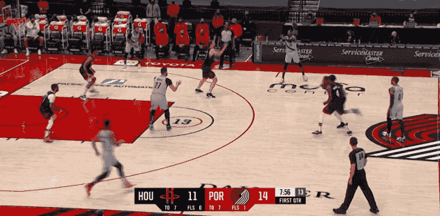 火箭不敌开拓者吞6连败 利拉德6记