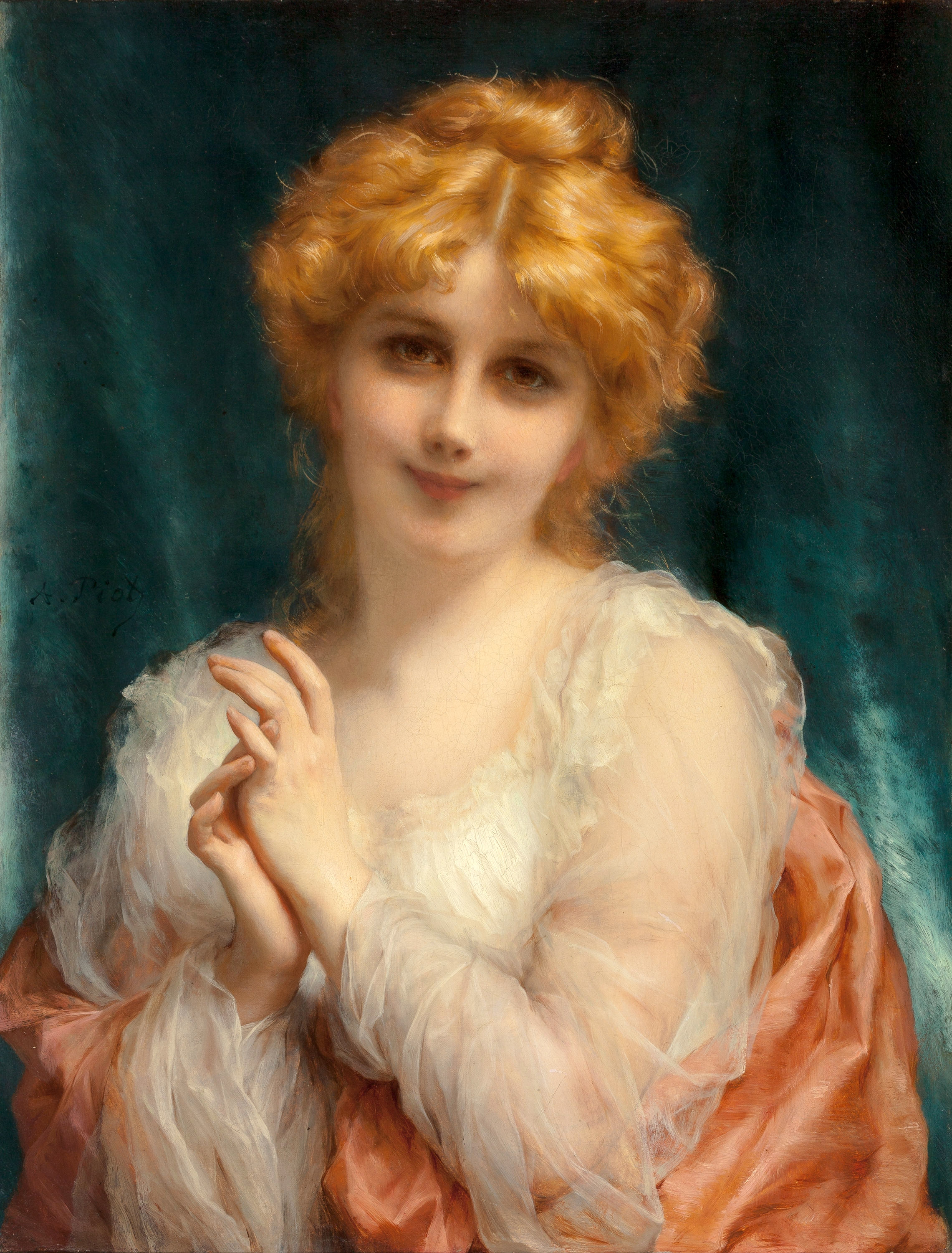 十九世纪的法国古典油画美人,细腻迷人︱艾蒂安·阿道夫·皮奥特