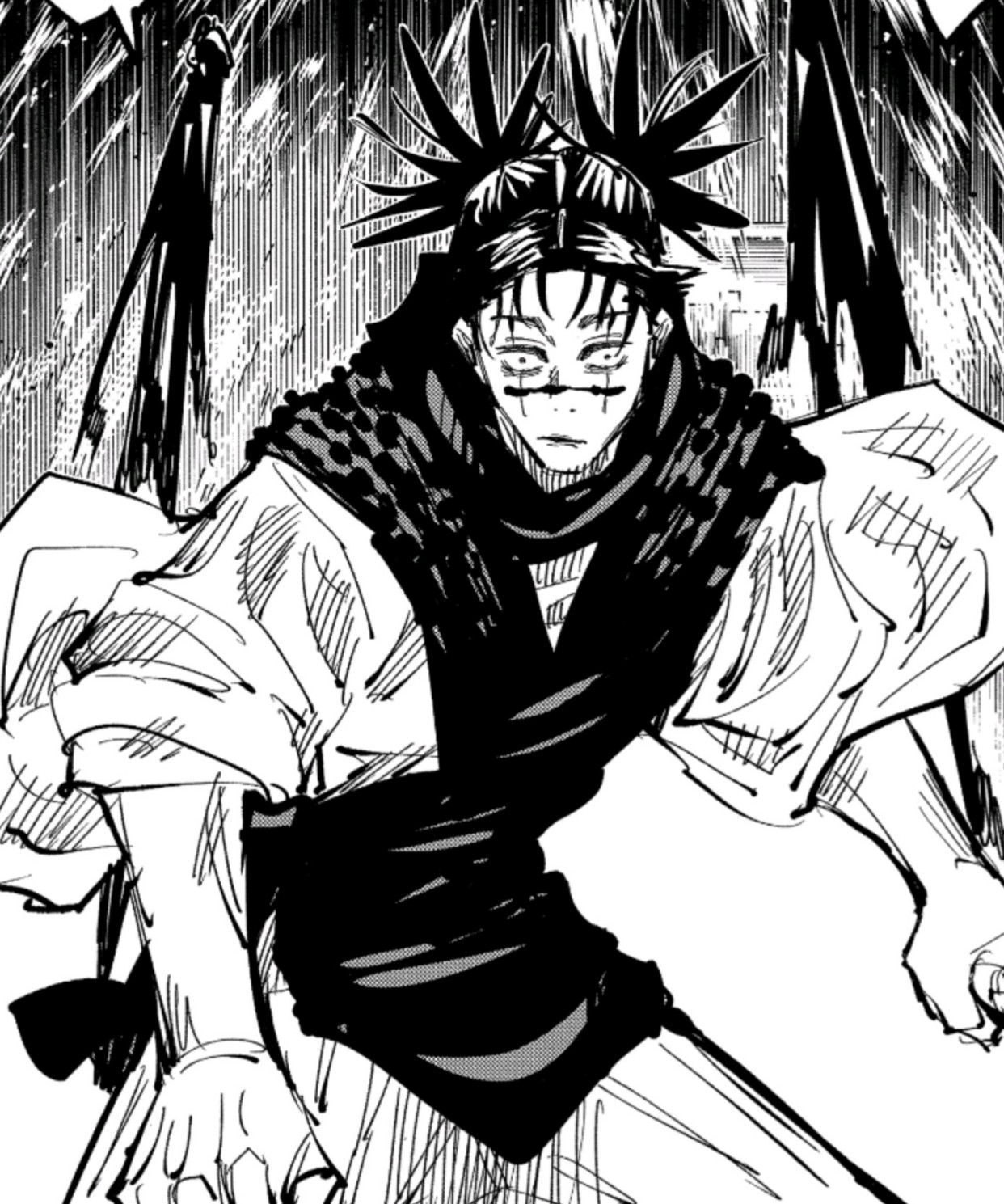 咒术回战漫画:胀相高估虎杖悠仁的智商,钉崎野蔷薇被忽视