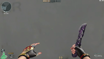 cf动图鉴赏:紫鸢系列武器,at15-紫鸢&丛林匕首-紫鸢