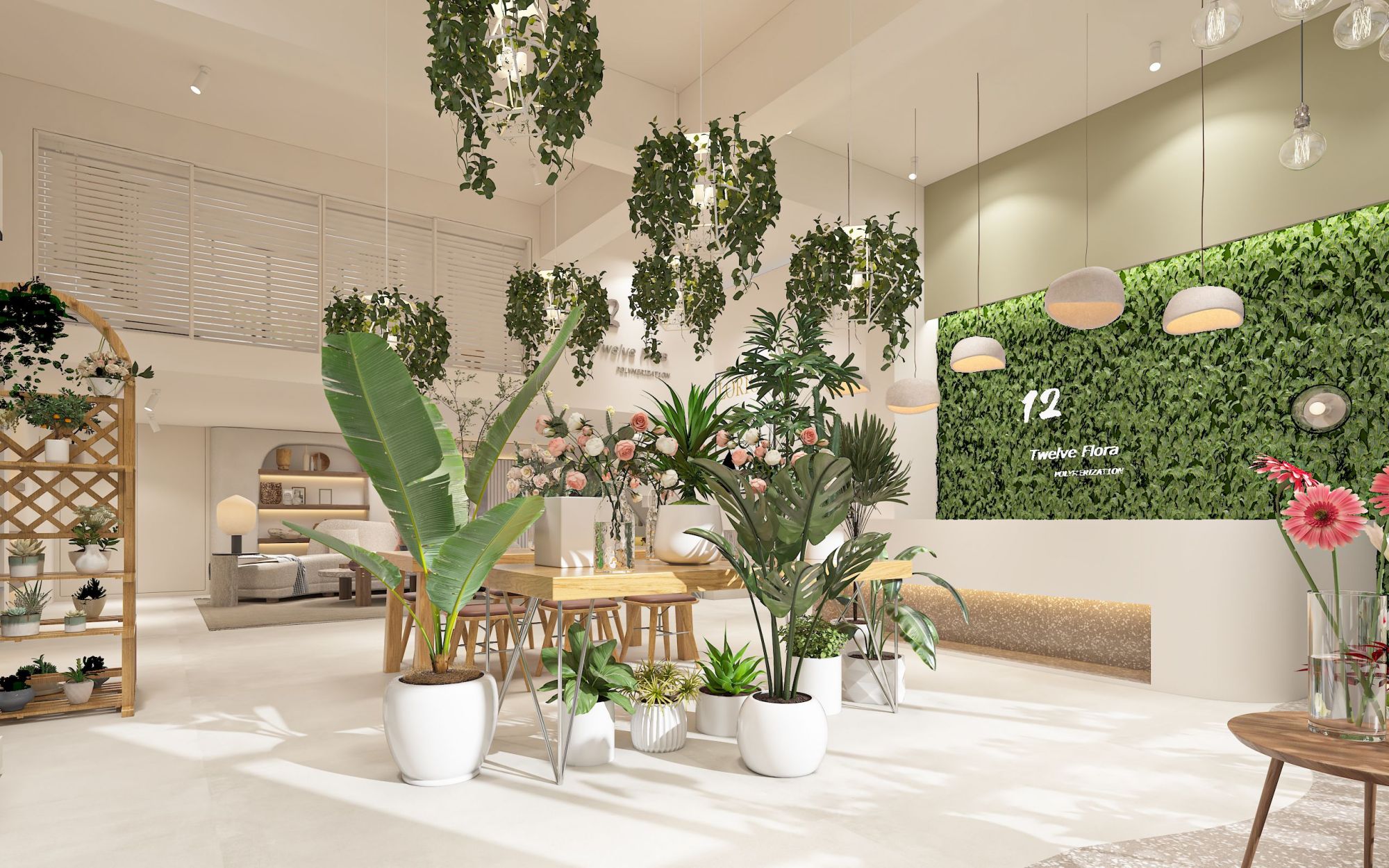 慧设方圆|简约现代花店室内设计