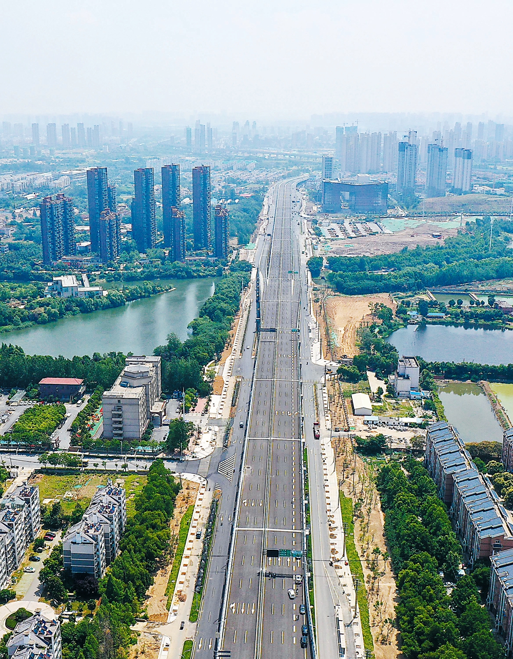 合肥畅通二环主线高架桥今日零点放行