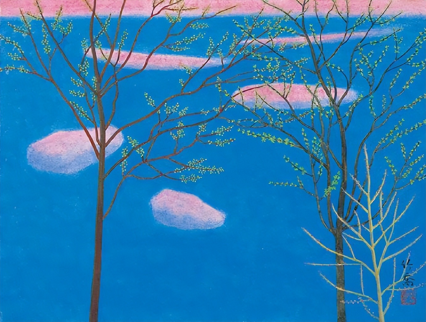 藏在内心的温柔:日本近代画大师小野竹乔的自然风景画赏析