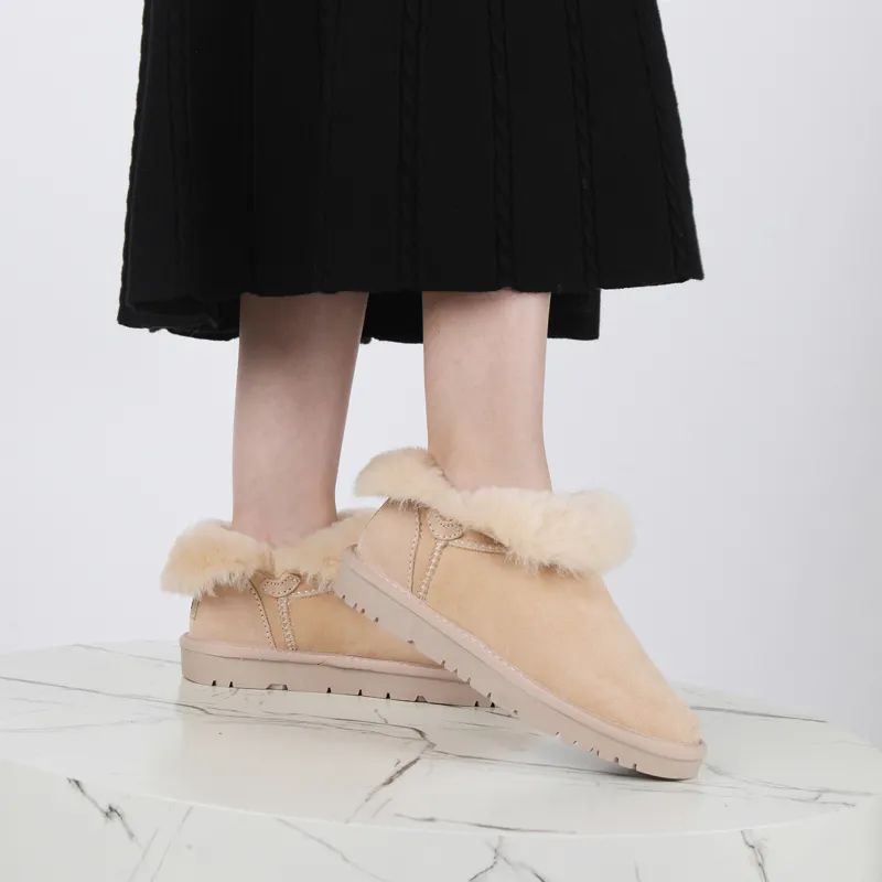 光脚就能穿的雪地靴,轻盈,透气,特暖和