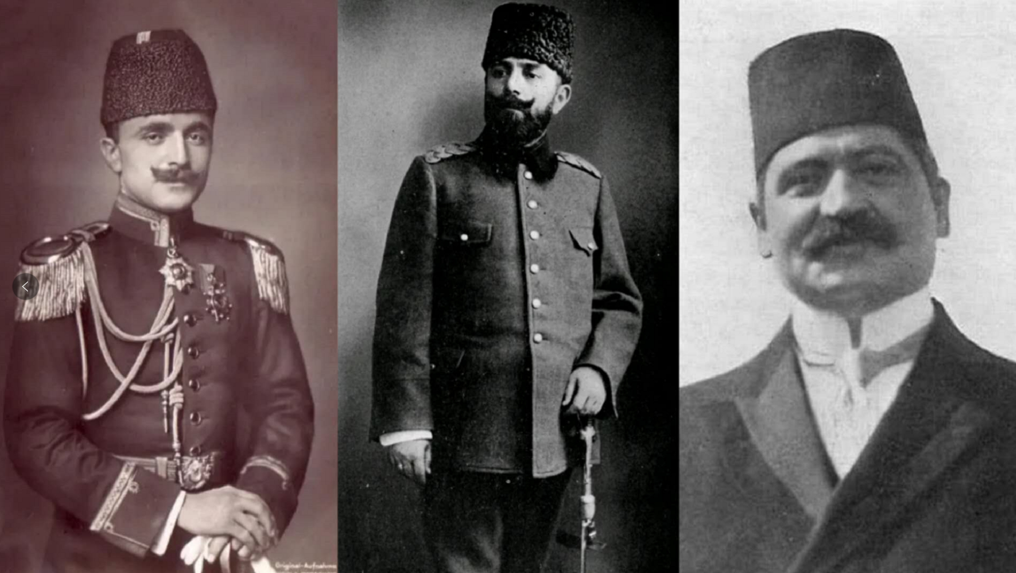 恩维尔帕夏,杰马尔帕夏和塔拉特帕夏