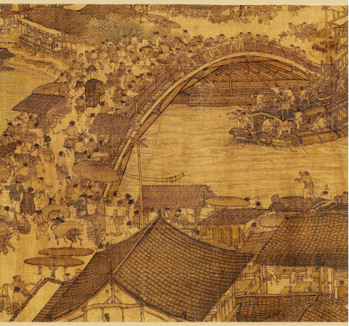 《清明上河图》的经典部分——虹桥 宋人孟元老《东京梦华录》笔下